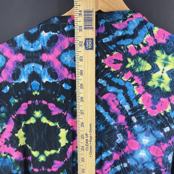 5 More Minutes Multicolor Tie-Dye Open Front Cardigan - Picture 5 of 6